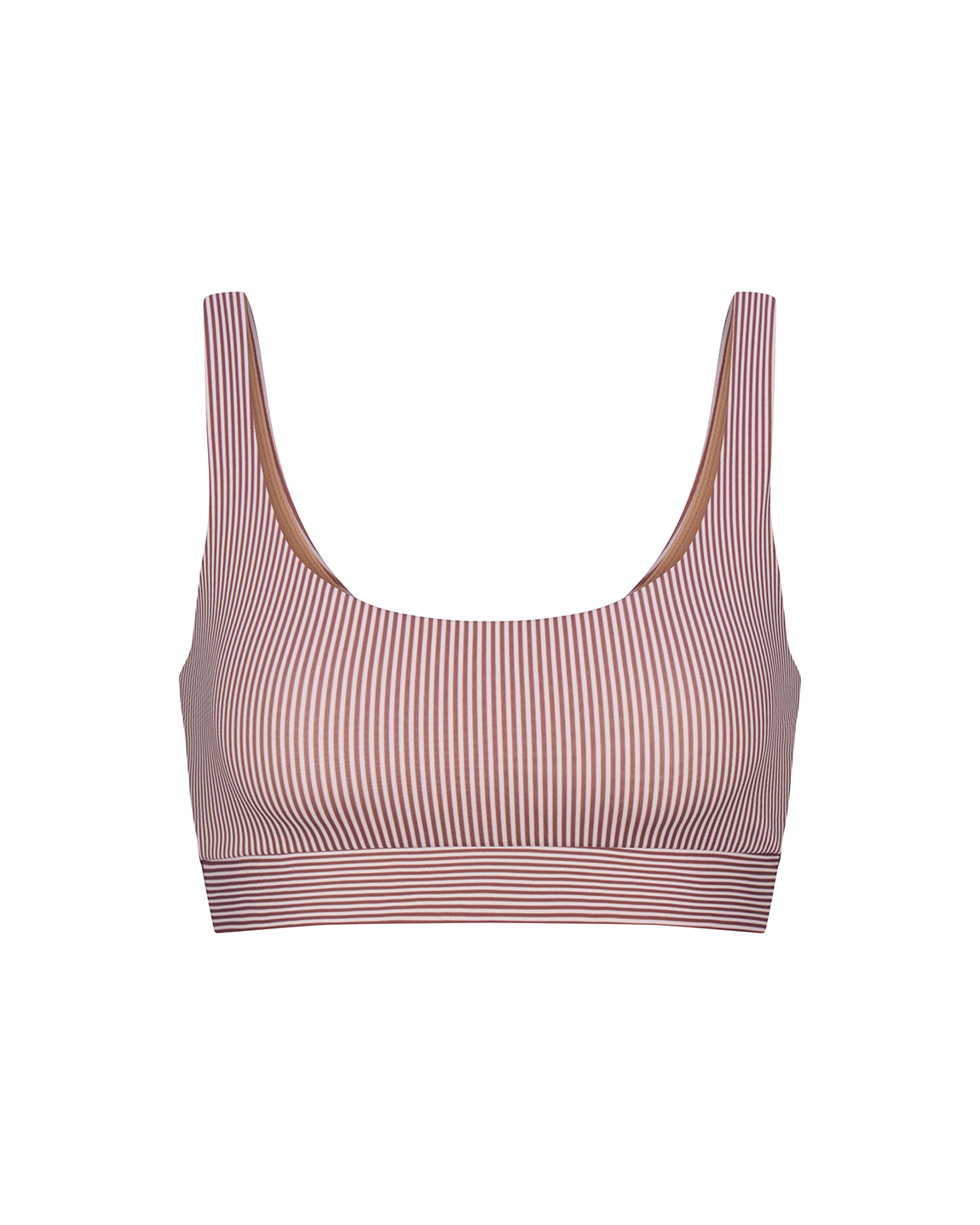 Double Scoop Top - Mini Splash Stripe Vertical: Tiki / Holiday