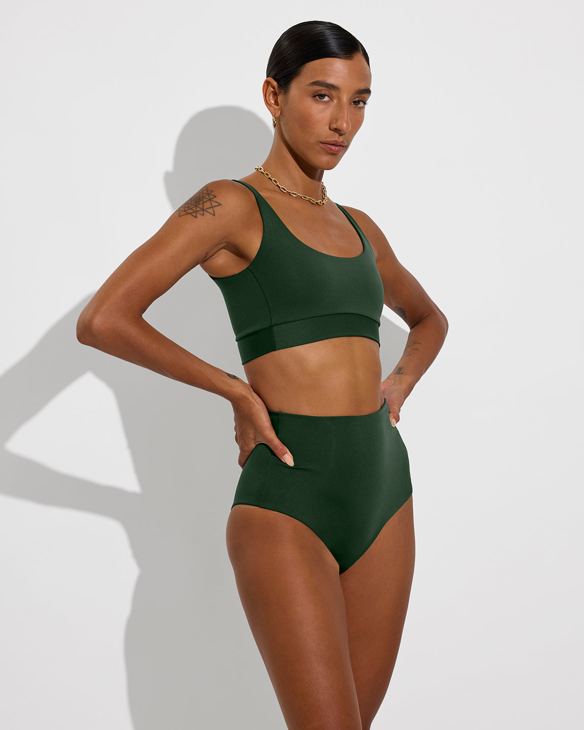 Double Scoop Top - Palm